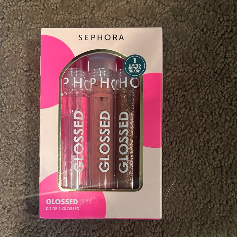 New in box Sephora Glossed Lip Gloss Trio